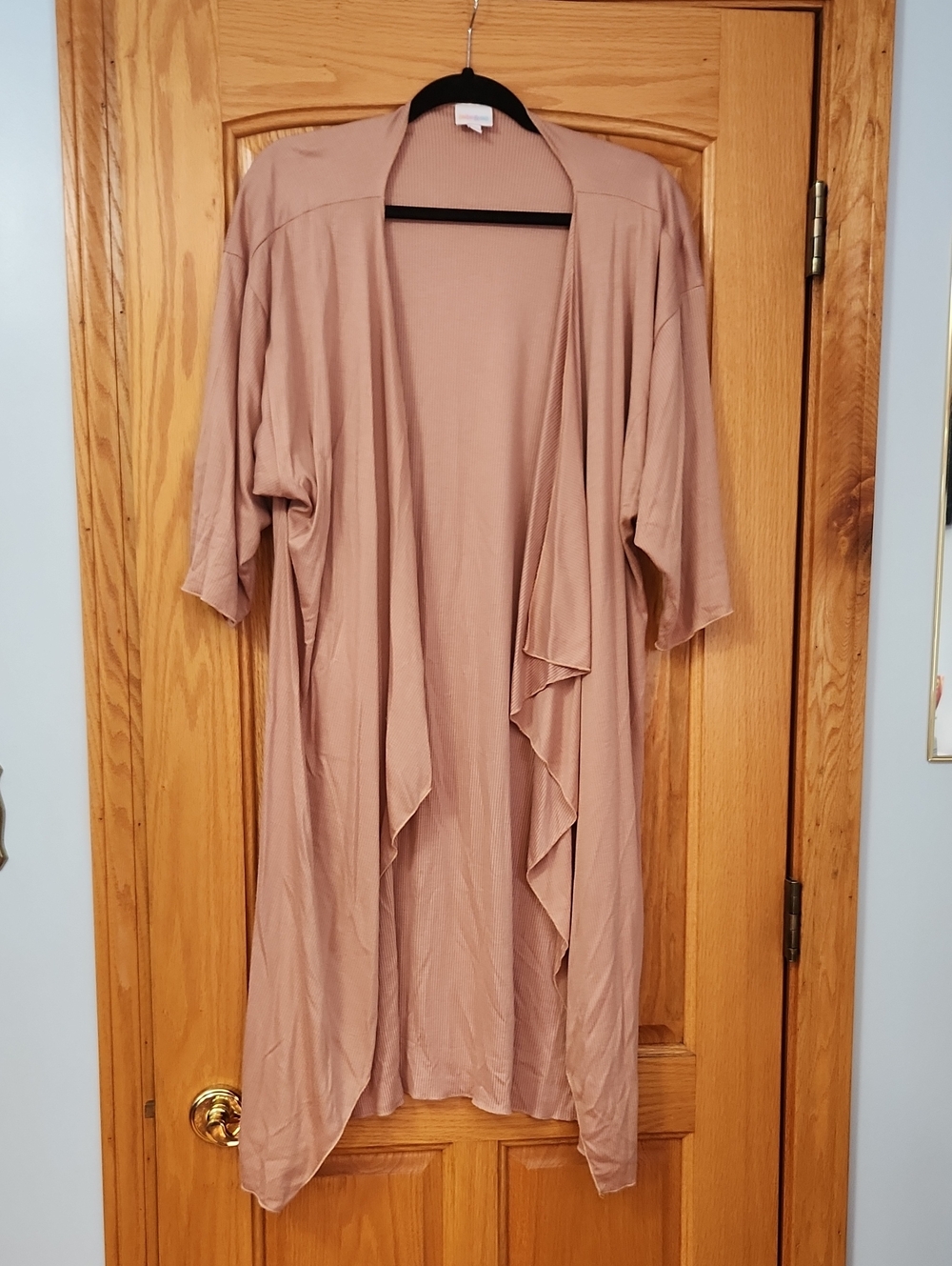 LuLaRoe Mauve Open-Front Draped Robe